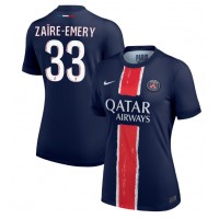 Camiseta Paris Saint-Germain Warren Zaire-Emery #33 Primera Equipación Replica 2024-25 para mujer mangas cortas